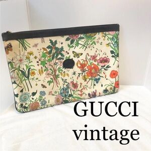 Gucci Vintage Floral Pouch